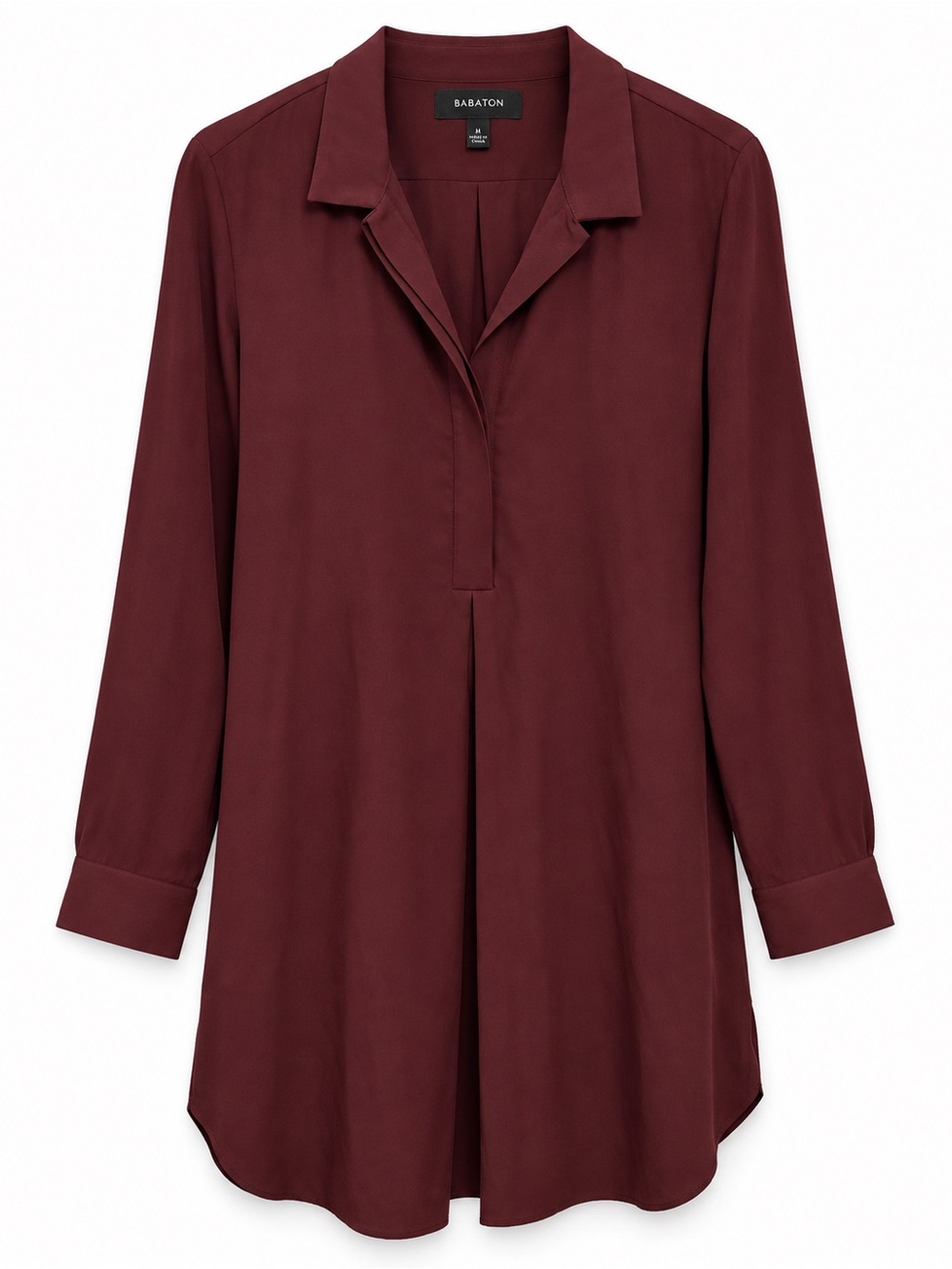 Aritzia Babaton Burgundy Long Sleeve Dress – Size M